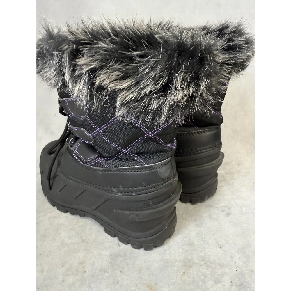 Itasca‎ Boots Womens Size 4 Black Faux Fur Winter Snow Waterproof Cold Weather